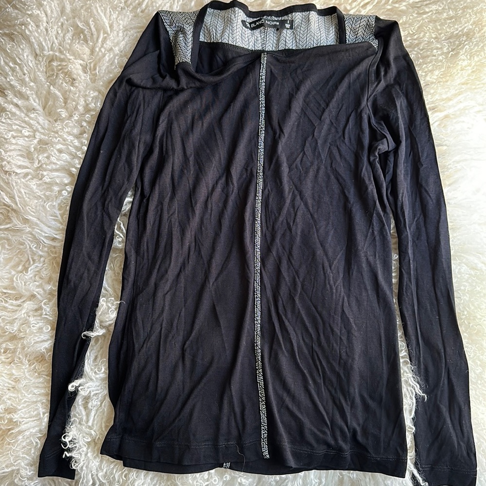 Blanc Noir NWOT small black shirt